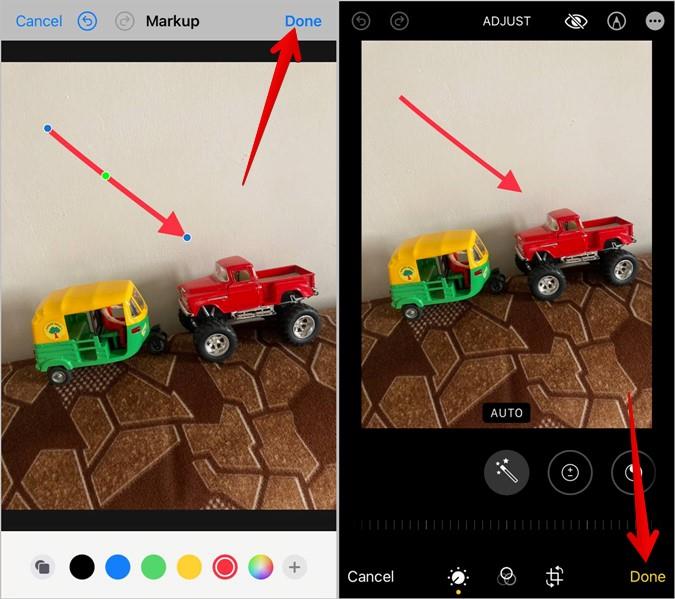 如何在 WhatsApp 照片中新增箭頭或圓圈