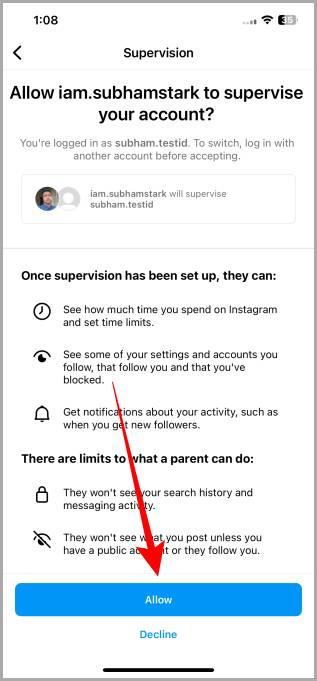 如何在 Instagram 上設定監督
