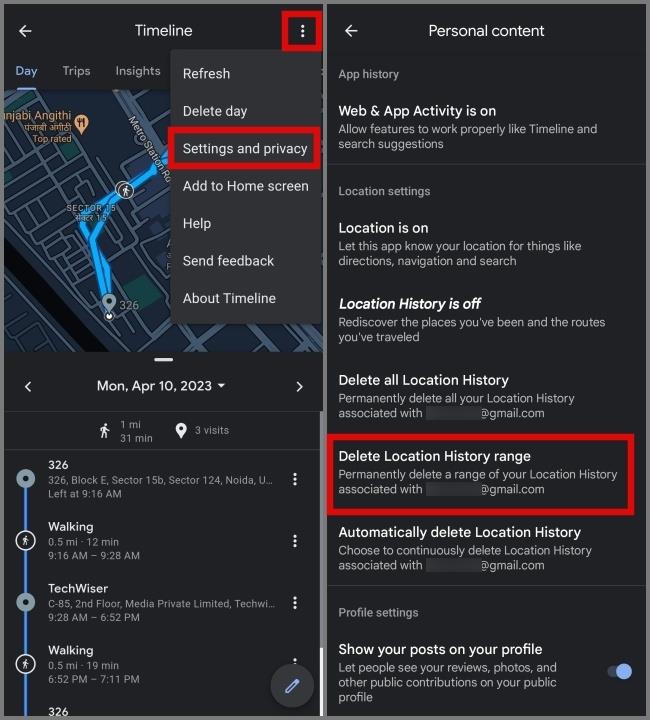如何刪除和關閉 Google 地圖位置歷史記錄