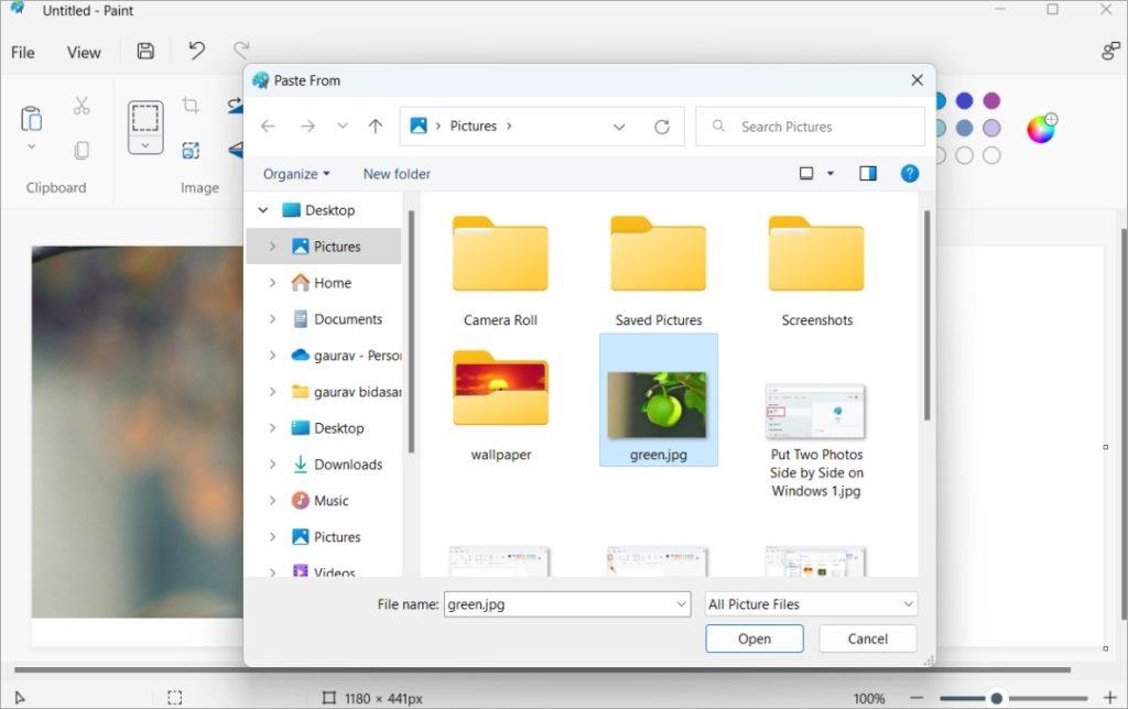 如何在 Windows 10/11 上並排放置兩張照片