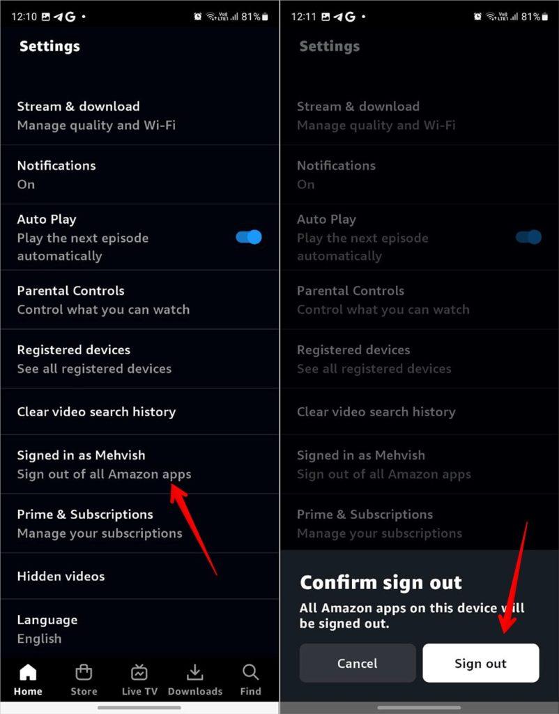 如何在電視、Firestick、電話或遠端登出 Amazon Prime Video