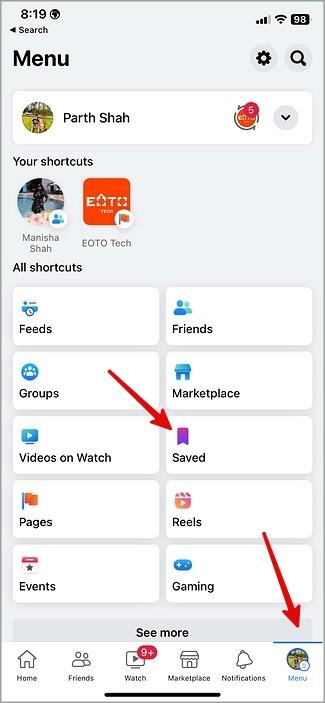 如何查看 Facebook Marketplace 上保存的項目
