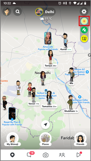 如何在 Snapchat 上使用 Snap 地圖