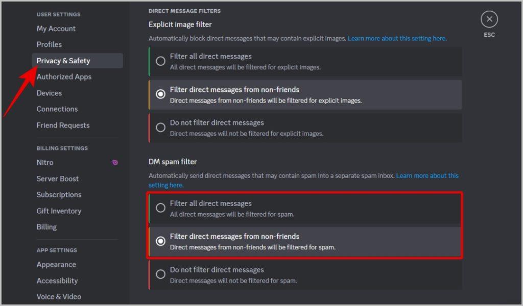 如何阻止 Discord 上的垃圾郵件和私訊