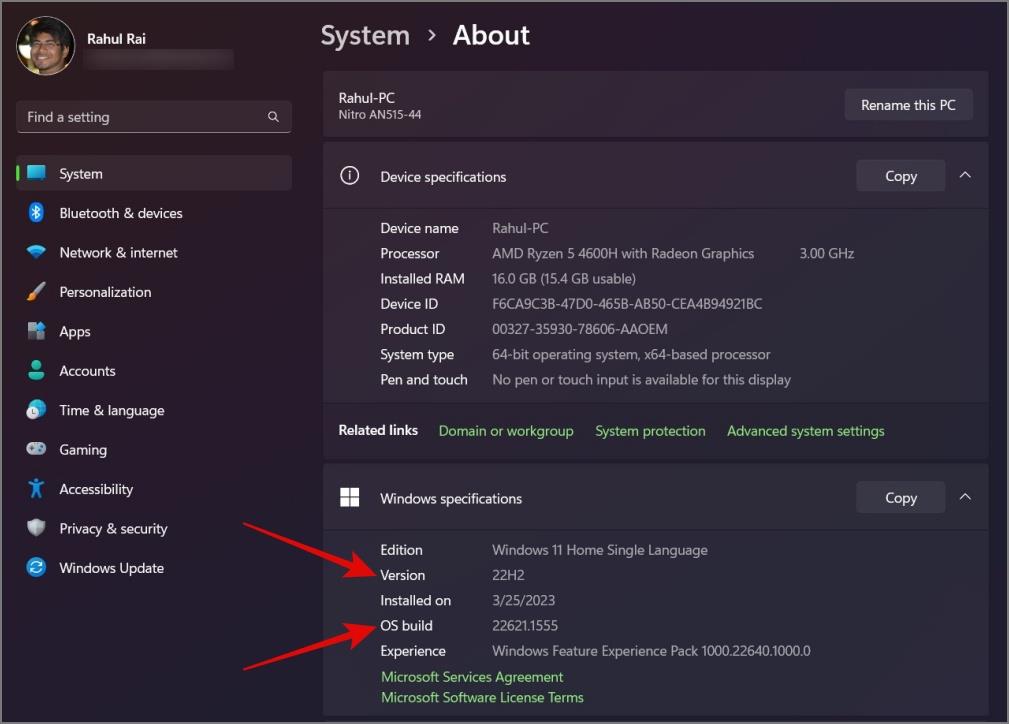 如何找出您的 Windows 內部版本和版本