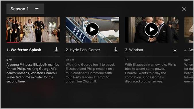如何更改 Netflix 上的季節或劇集