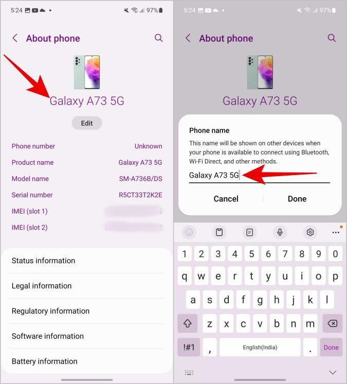 我的 Android 手機型號和名稱是什麼