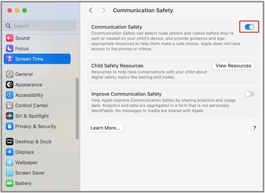 如何在 MacBook 上設定家長監護