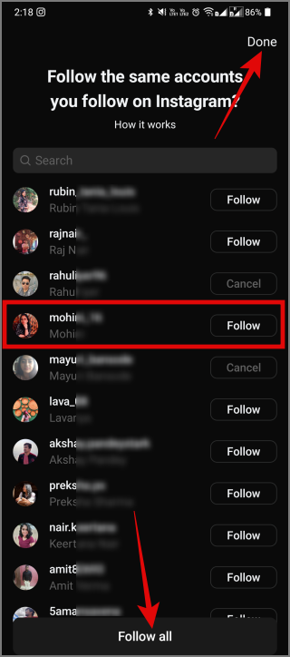 如何在主題上追蹤 Instagram 好友