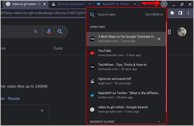 在任何作業系統上的 Chrome 瀏覽器上切換標籤頁的 4 種方法