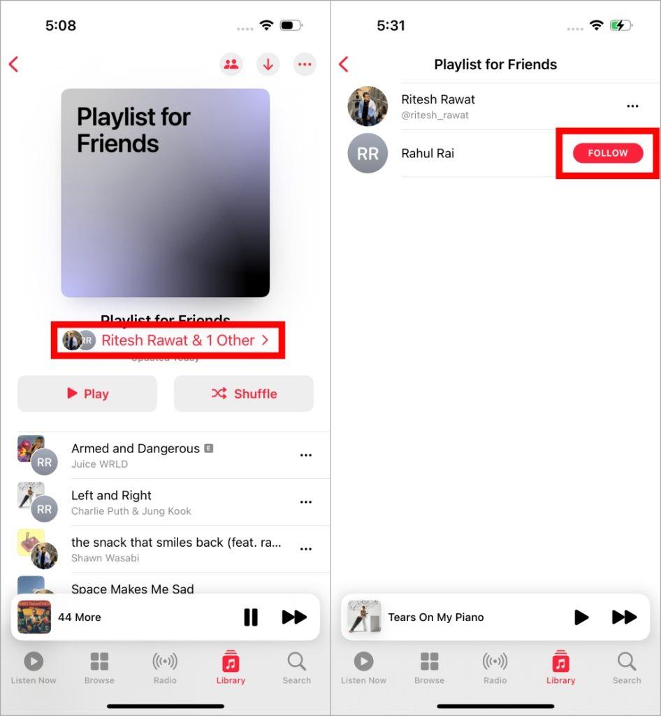 如何在 Apple Music 上建立協作播放列表