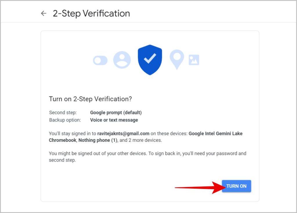 如何在 Gmail/Google 上啟用雙重認證