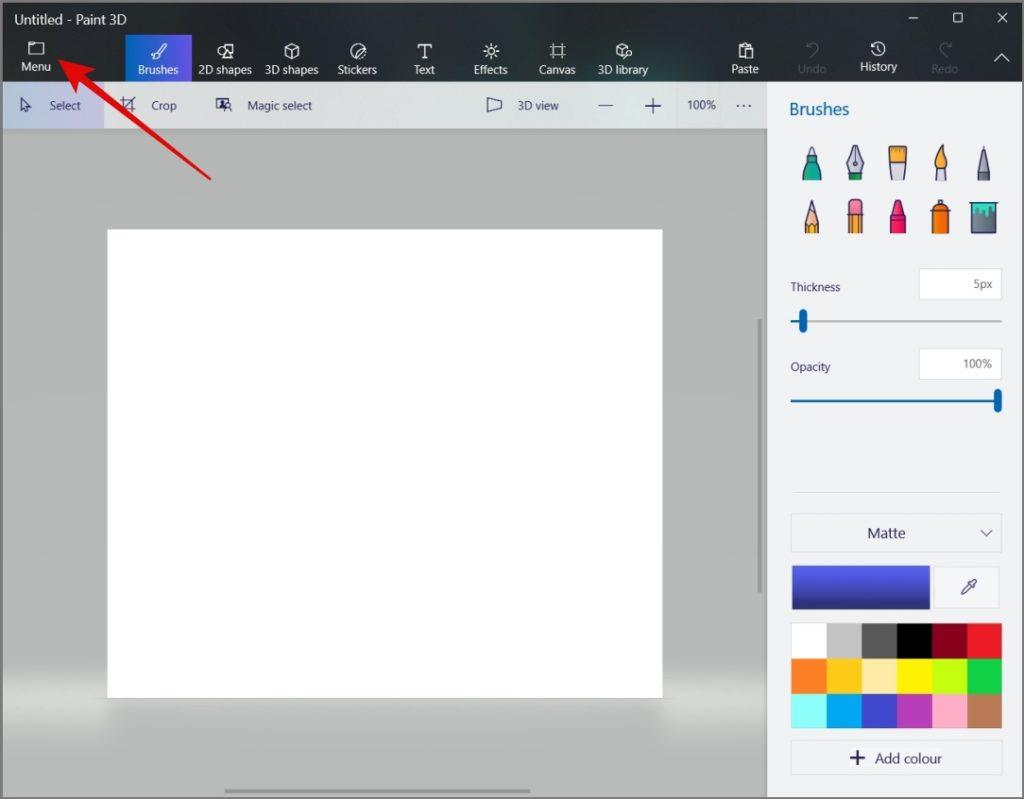 如何在 Paint 和 Paint 3D 中使背景透明