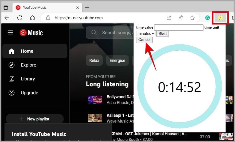 如何在 YouTube Music 中設定睡眠定時器
