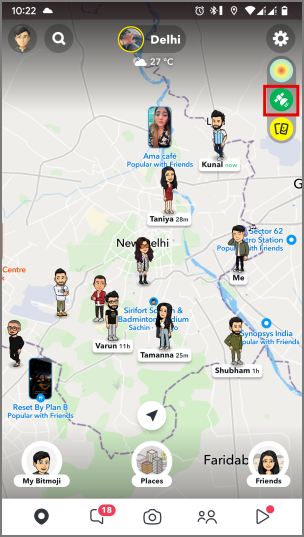 如何在 Snapchat 上使用 Snap 地圖