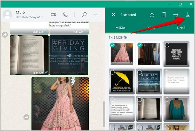 如何從 WhatsApp 下載多張照片或視頻