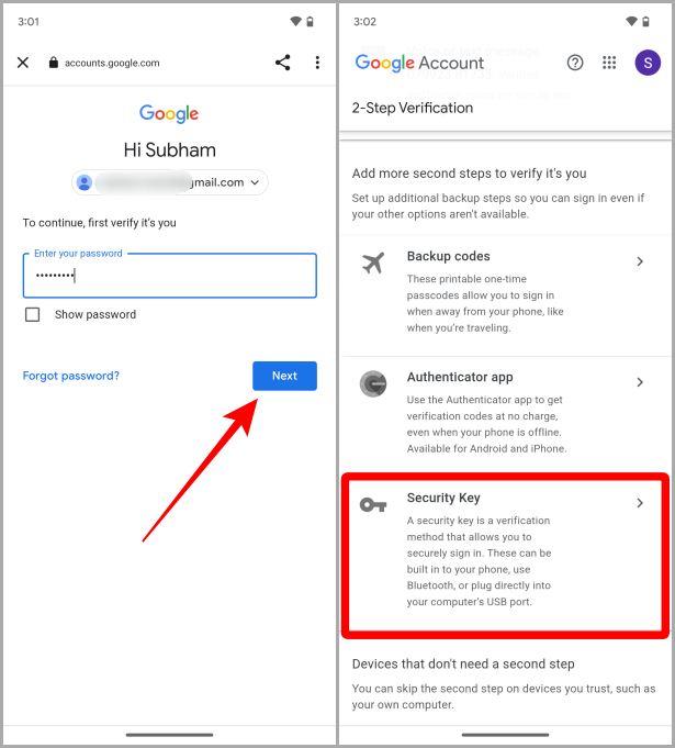 如何使用手機作為 Google 帳戶的（藍牙）安全金鑰