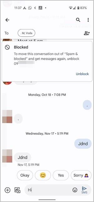 當您在 Android 和 iPhone 上封鎖某個號碼時會發生什麼