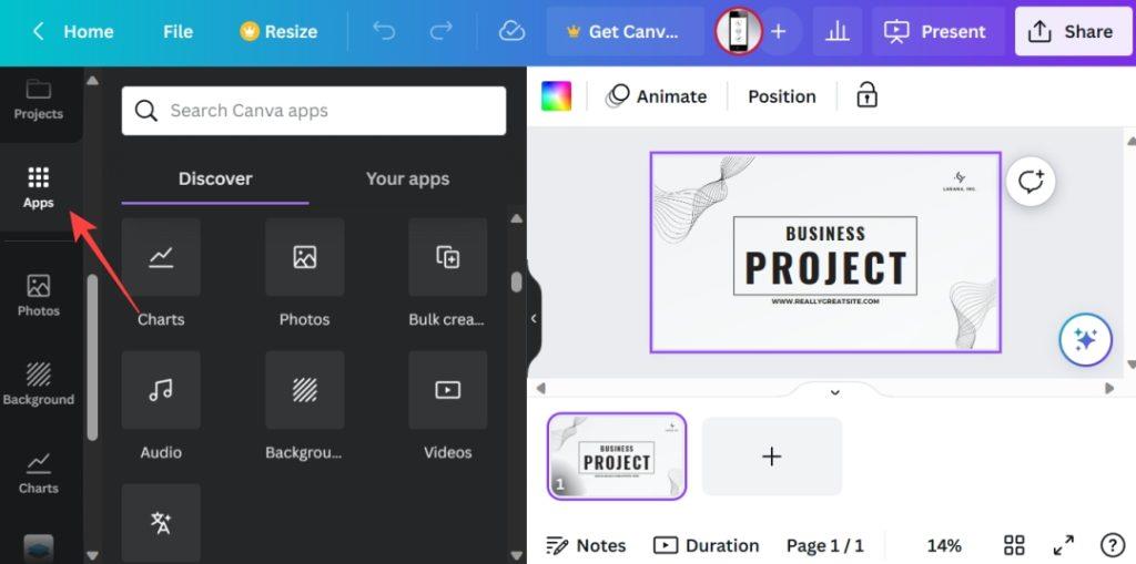 如何使用 Canva 建立和進行演示