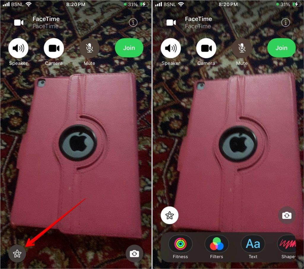 FaceTime 上的 F 和其他符號是什麼意思