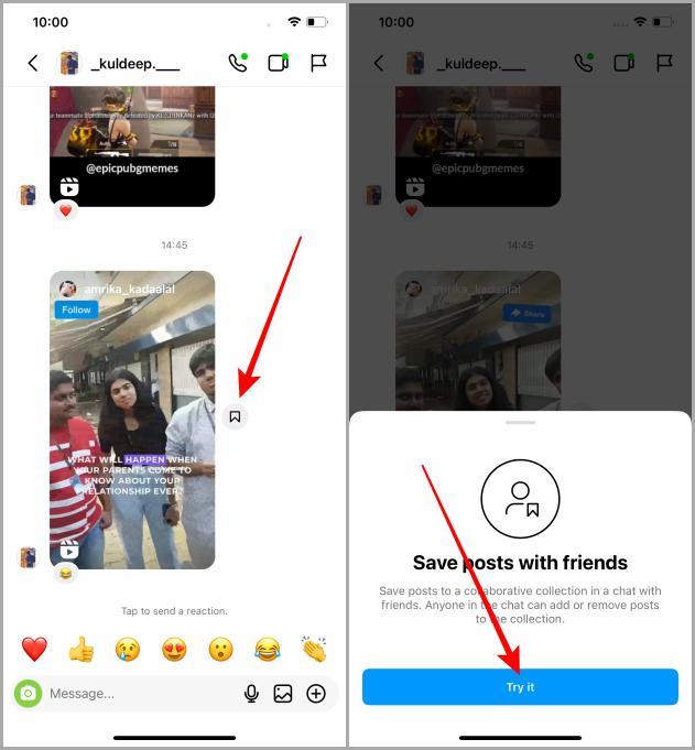 如何在 Instagram 上分享（已儲存）協作收藏