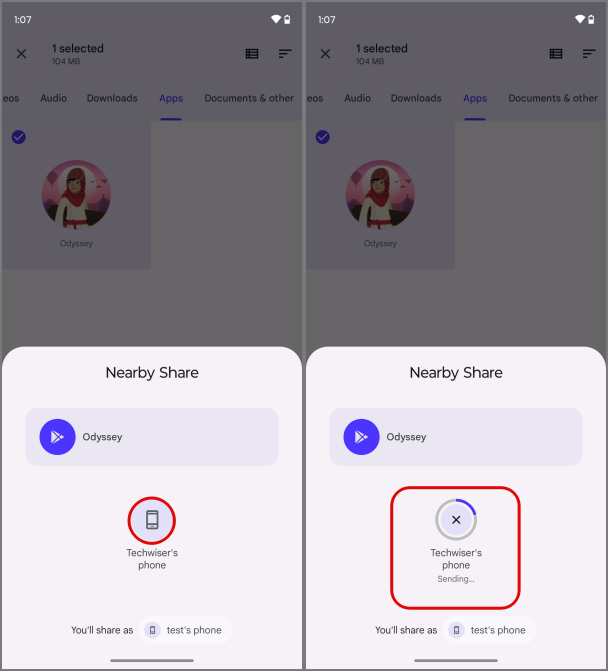 如何在兩個 Android 裝置（無線和有線）之間共用文件