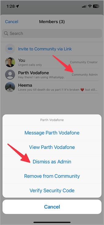 如何在桌面和行動裝置上管理 WhatsApp 社群管理員