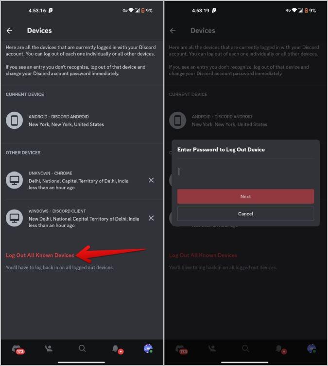 如何在所有裝置上退出 Discord