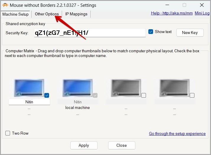 如何在兩台 Windows PC 上使用一台鍵盤和滑鼠