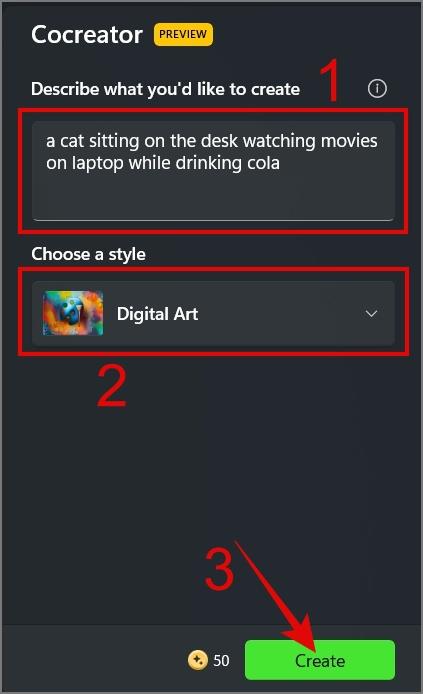 如何在 Windows 11 上的畫圖中建立 AI 影像