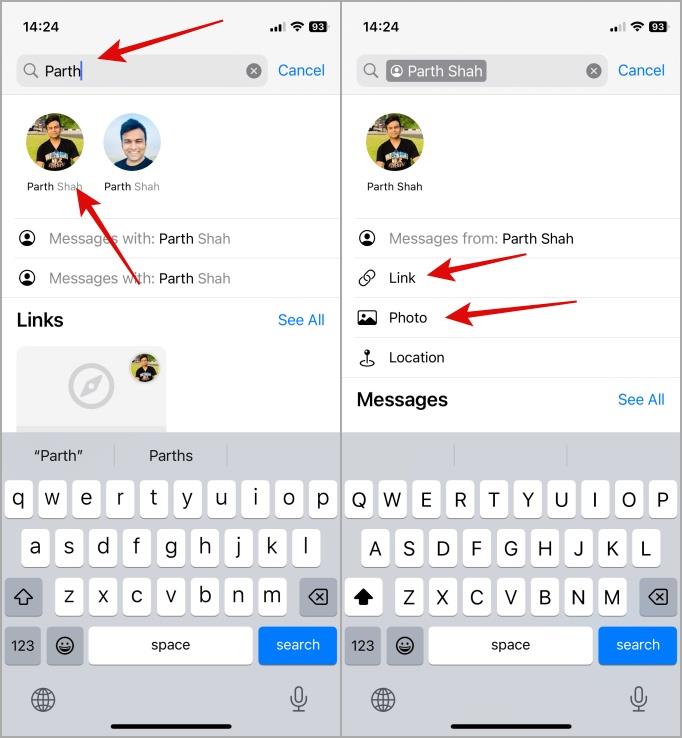 如何在 iPhone 訊息中使用智慧型搜尋過濾器