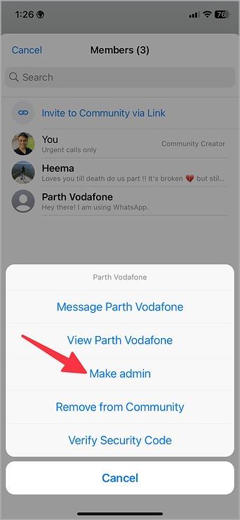 如何在桌面和行動裝置上管理 WhatsApp 社群管理員