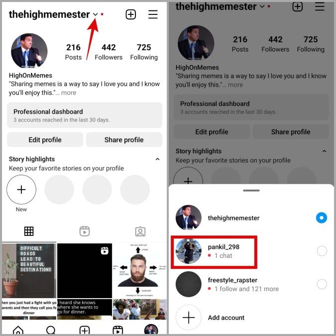 如何在 Instagram 上新增和切換多個帳戶