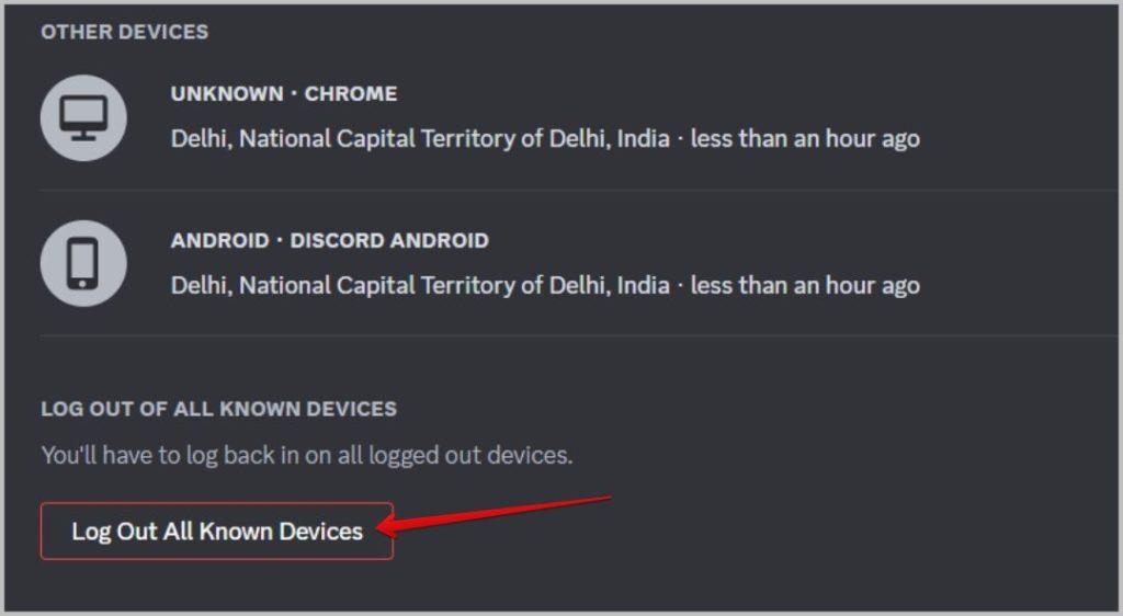 如何在所有裝置上退出 Discord