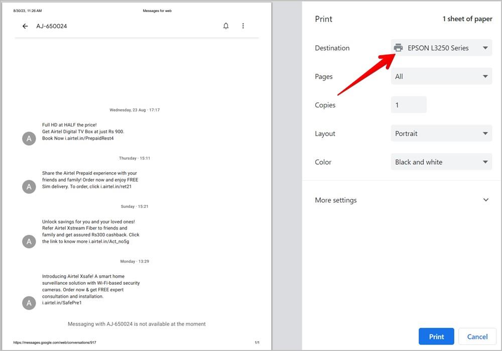 從 Android 列印簡訊的 4 種方法