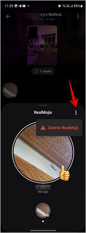 如何更改或刪除 BeReal 表情符號