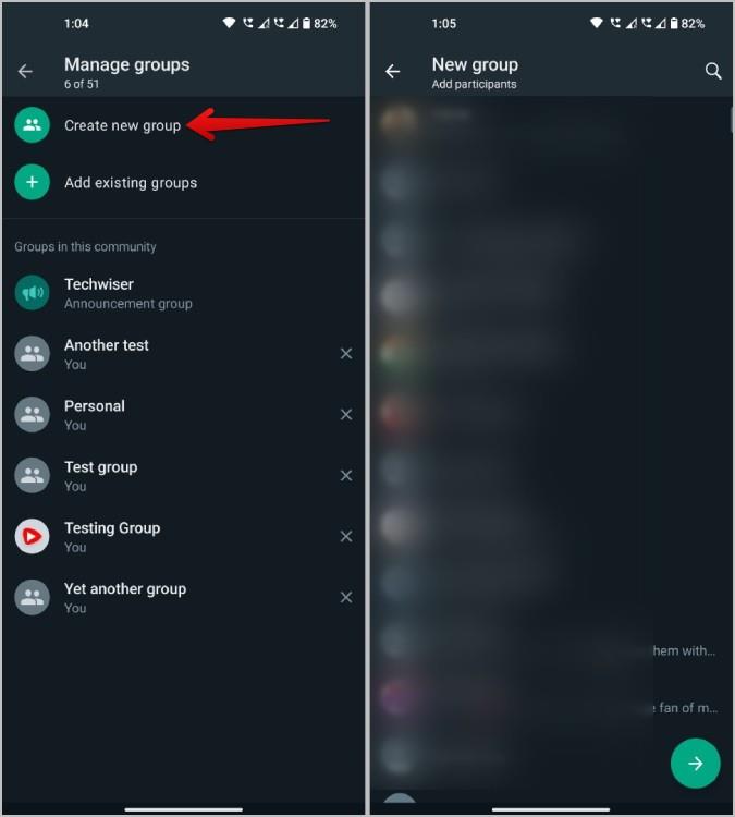 如何在 WhatsApp 社群中新增或刪除群組