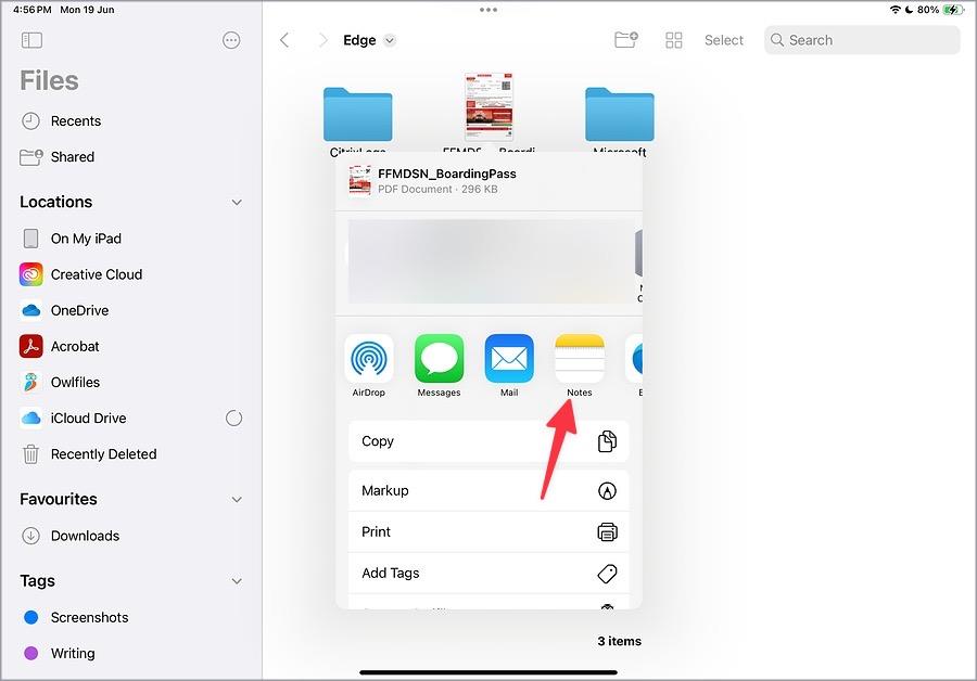 如何在 Apple Notes 註解 PDF
