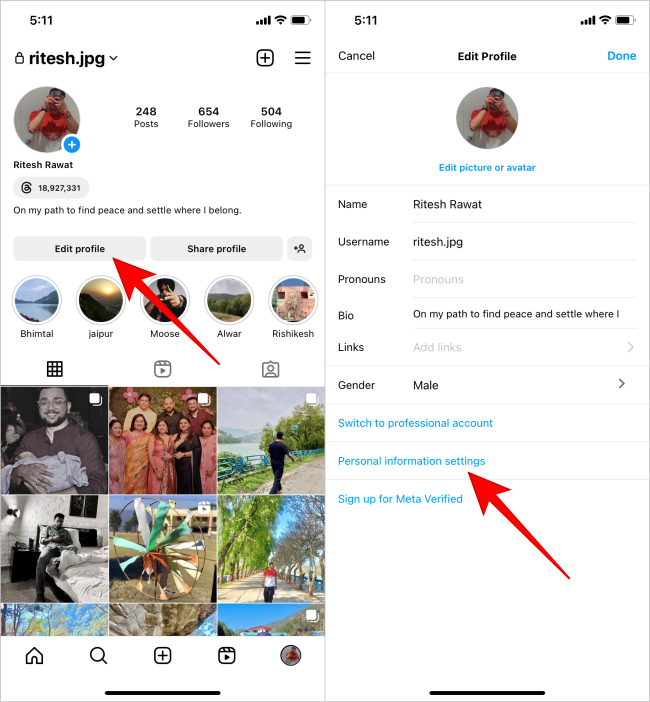 如何更新 Instagram 上的電話號碼和電子郵件