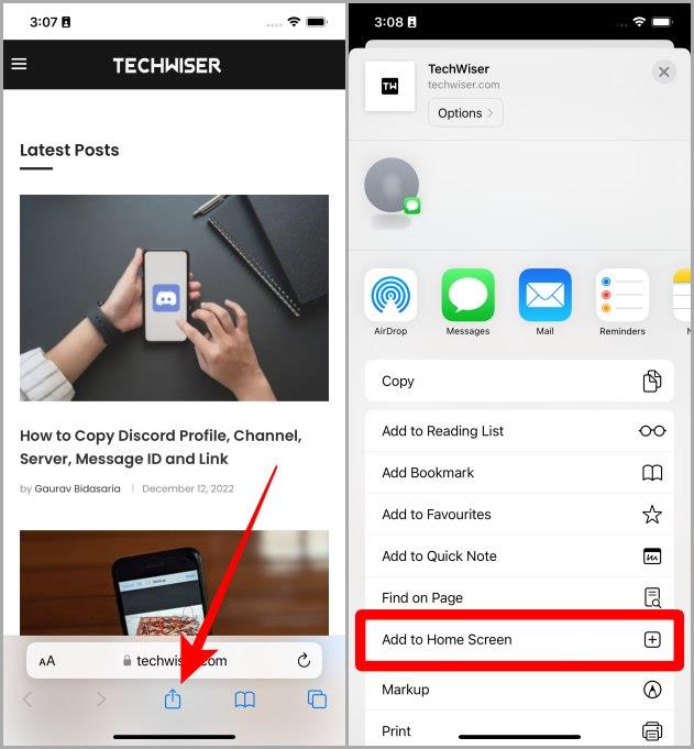 如何在 iOS 和 Android 上將網站新增至主螢幕