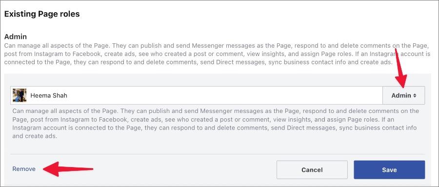 如何從 Facebook 頁面新增和刪除管理員