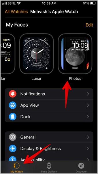 如何在 Apple Watch 上放置多張圖片