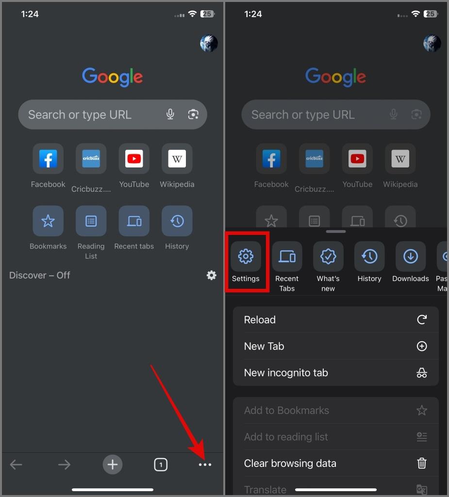 將 Chrome 網址列移至 iPhone 底部的 2 種方法