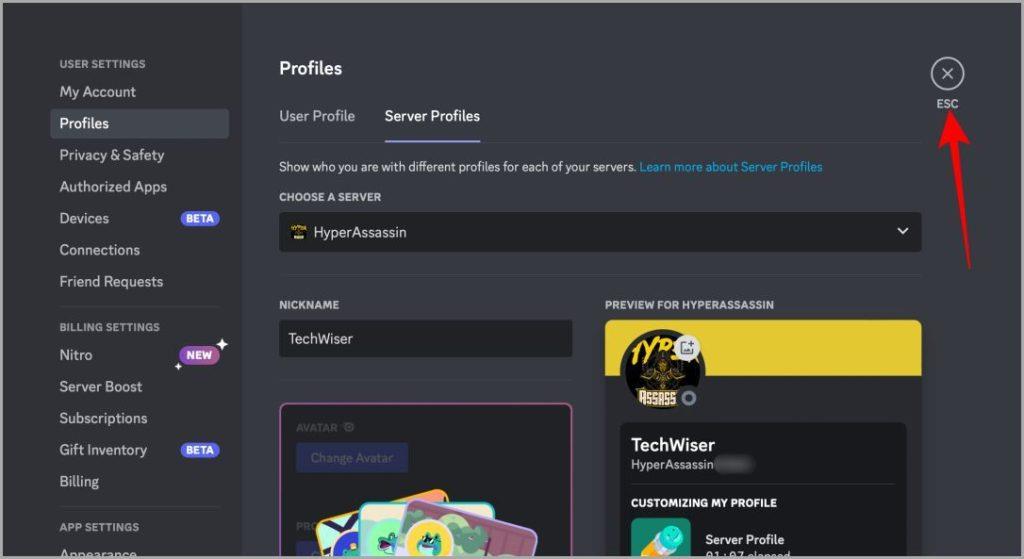 如何在網路和行動裝置上變更 Discord 伺服器的暱稱