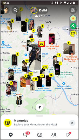 如何在 Snapchat 上使用 Snap 地圖