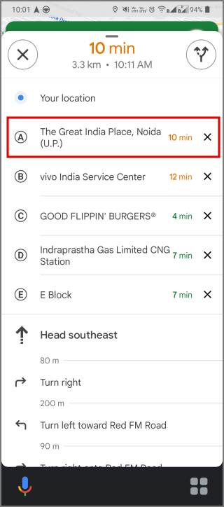 如何在 Google 地圖上規劃具有多個網站的路線