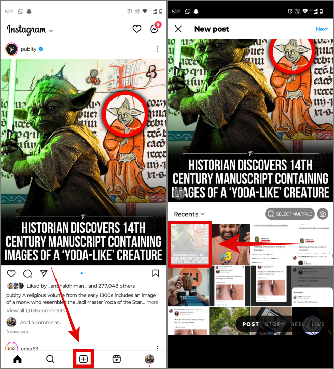 如何將推文從 X (Twitter) 分享到 Instagram