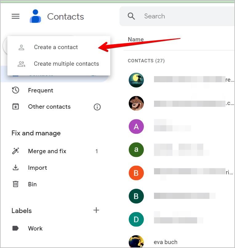 如何將電子郵件新增至 Gmail 中的聯絡人列表
