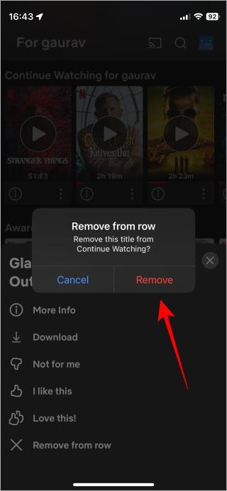 如何從 Netflix 上的繼續觀看清單中刪除影片