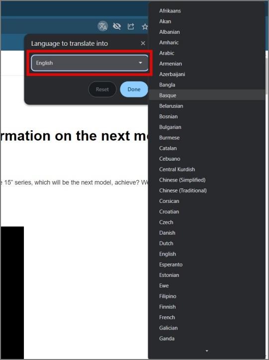 如何在 Google Chrome 翻譯網頁